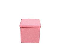 Portable Storage Ottoman Bench - Soft Footrest 40x25x25cm for Living Room, Office, Sofa, Dog Bed, Dorm - Stylish Storage Solution & Comfy Lid Cover