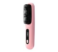 Portable Straightener Brush, Cordless Heated Styling Comb, Wireless Flat Iron Tool, Hair Straightener Brush, Cordless Hair Straighteners, Rechargeable Hot Comb, Beauty Grooming Device For Female Women