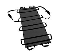 Portable Stretcher Medical First Aid Stretcher Adjustable Portable Emergency Rescue Soft Rack Thickened Canvas Elderly Patients Paralyzed(Black Upgrade 1.8M)