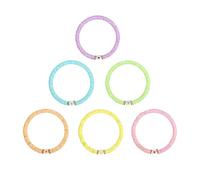 Portable Stretchy Bracelets, Boho Stretch Heart Stackable, 7 Inches Adjustable Friendship Bracelet with Elastic Fit, Alloy Beaded Jewelry with Comfortable Wear, Fashion Accessory Romantic Style