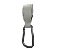 Portable Stroller Hooks Adjustable PU Leather Multi-purposeClipYour Purse Shopping Diaper Bags on Pram