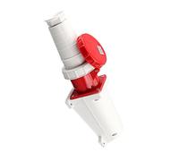 Portable Sturdy 63A Industrial Electrical Socket 5 Pin IP67 Protective 415V 3 Phase Power Connection Daily Use Electrical Connectors For Water Treatments Plant