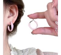Portable Sturdy Alloy Round Earrings Jewelry Accessory For Fashionable Women Ladies Versatile For Various Occasions Alloy Hoops