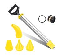 Portable Sturdy Stainless Steel Cements Caulks Tool with Double Nozzles Accessory for Home and Construction Use