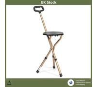 Aluminium Walking Stick with Seat - Adjustable Height for Ultimate Convenience
