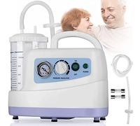 Portable Suction Unit Machine, Electric Phlegm Aspirator for Homecare, Tabletop Mucus Suction Device for Phlegm and Sputum Removal