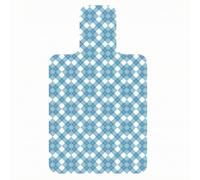 Portable Suede Pilates Mat, Blue And White Plaid, 960 560 1mm | low-profile, Compact, Printed pilates Mat, for Home Gym, Pilates Enthusiasts