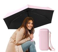 Portable Sun Shade Umbrella, Sun Umbrella Uv Protection,Upf 50+ Small Travel Umbrella - Waterproof Outdoor Sun Rain Protection Umbrella, 35 Portable Open Diameter Parasol for Girls Women, pink, se