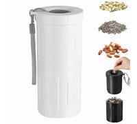 Portable Sunflower Seed Spit Cup with Shell Storage, 2026 New Sunflower Seed Cup to Spit in, 2-in-1 Seed Holder & Shell Disposal Container, Mess-Free Snack Solution for Car, Trip, Outdoor (White)