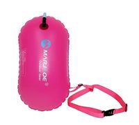 Portable Swim Buoy Tow Float for Training for Swimming, Water Sport, Light And Visible, Rose Red