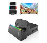 Portable Switch 2 TV Dock Compatible with Nintendo Switch 2/1 /OLED All, Switch 2 Docking Station with 4K@60Hz HDMl Output, Dock Support Switch 2 Latest System (v21.0.1) [No Charger & Cable]