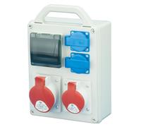 Portable switchgear R-BOX 240R 4S 1x32A/5P 1x16A/5P 2x250V, empty IP44 B.1701R