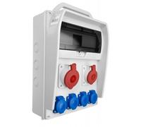 Portable switchgear R-BOX 380R 13S 1x32A 5p 1x16A 5p 4x250V empty B.18.380-13