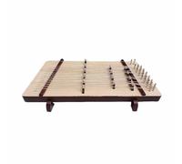 Portable Sycamore Wood Dulcimer, 1 Yard, 2 Strings, Wide Range, Clear Sound Quality, Outdoor Practice,A