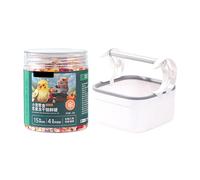 Portable Table Mountain Perch - Wooden Playground Stand for Small Birds | Fun Cage Toy for Parakeets, Budgies, Cockatiels, Finches, Lovebirds, Indoor Use