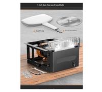 Portable Table Saw, Dust Free Saw Woodworking Push Table Multifunctional Integrated Machine Precision Inverted Cutting,for DIY Furniture Making Woodworking(9inch 1saw)