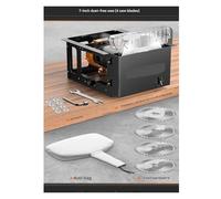 Portable Table Saw, Dust Free Saw Woodworking Push Table Multifunctional Integrated Machine Precision Inverted Cutting,for DIY Furniture Making Woodworking(7inch 4saw)