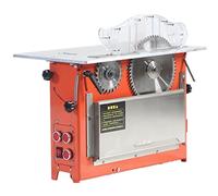 Portable Table Saw, Electric DIY Woodworking Tool, Multifunctional Lathe & Polishing Set with Precision Depth Control for Home & Workshop Projects