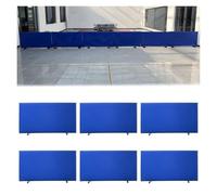 Portable Table Tennis Barrier with Galvanized Steel Frame, 140x75cm | Non-slip rubber base pads secure the barrier firmly on various surfaces, preventing movement during fast-paced rallies.