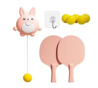 Portable Table Tennis Coach Set Indoor Hanging Table Tennis for Child Indoor PingPong Suspended without Table Tennis Table, Adjustable Indoor Table Tennis Training