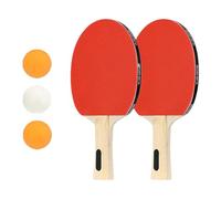 Portable Table Tennis Paddle 3 Ball Comfort Grip Ping Pong Paddle Training Table Tennis Bat Adult Tennis Bat