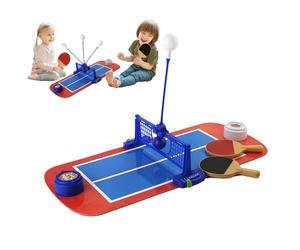 Portable Table Tennis Set, Table Ball Game Set, Parent Child Interaction Fun for Indoor Outdoor Hand Eye Coordination Children Game Boy Girl Skills Developing