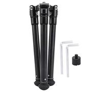 Portable Table Tripod Aluminum Alloy Support Live Stream Stabilizer Phone Camera, Lightweight Durable Foldable 88Degree, 55Degree, 22Degree Adjustable for Photography Video Black