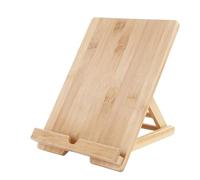 Portable Tablet Stand | Adjustable Wooden Desk - Reading Holder Supports Tablets, Smartphones and E-Readers | Perfect for the Desk, Kitchen, Use of Cookbooks or for Use