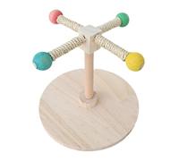 Portable Tabletop Bird Perch Interactive Spinnings Training Toy For Small Mediums Parrots Parakeets Conures Cockatiels Training Bird Toy