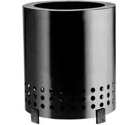 Portable Tabletop Fireplace, Outdoor Mini Tabletop Pit With Stand, Stainless Steel Burning Firepit, Small Stove Wood Burner for Camping(Black)
