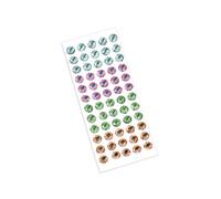 Portable Tackle Stickers, Lightweight Visual Amplifiers, Bait Eyes with Adhesive, Dimensional Trigger, Realistic Bait Decoration, Fishing Tackle for Beginners, Dads, Men, Outdoor Trips, 6 mm