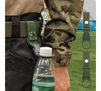 Portable Tactical Water Bottle Clip - Hiking Gear EDC Bottle Holder for Outdoor Activities, Travel, Backpack, and Belt Attachment