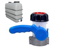 Portable Tank Valve - 6cm Water Tank Adapter Coarse Thread | Replacement Connector with Silicone Heavy Duty Fittings Precise Control for Industry Use