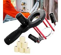 Portable Tape Winding Machine for Air Condition Pipes, One-Touch On/Off and Adjustable Speed with Cable Ties