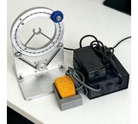 Portable Tape Wrapping Machine, 10-1500 RPM Adjustable Speed, Forward & Reverse Winding, 360° Rotation, Includes Limiting Ring & Foot Switch for Insulation Packaging
