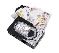 Portable Tarot Cards, Beginner Oracle Deck, 78 Pieces with Easy Use Feature, Sturdy Divination Game for Meditation Personal Growth, Fortune Reading Set with Beautiful Artwork, Guidance Cards