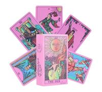 Portable Tarot Deck, Illustrated Card Set, Beginner Learning Guide, Leisure Game for Social Interaction, Travel Picnic Festival Activity, Tarot Cards for Adults, Home, Camping