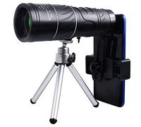 Portable Telescope 40x60 Professional Monocular Zoom Binoculars Night Optic Scope Big Vision Telescopio (Color : White) small gift