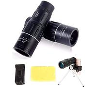 Portable Telescope HD Professional 16X52 Monocular Telescope IPX7 Waterproof Monocular with Smartphone Holder Tripod for Bird Watching Camping