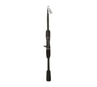 Portable Telescopic Baitcast Fishing Rod, 1.5m-2.1m, 2-Section, ML Power, Carbon Fiber, Straight/Curved Handle with EVA Grip, for Lakes, Rivers, Reservoirs(F)