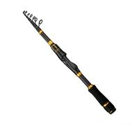 Portable Telescopic Fishing Rod, 1.8-2.4 Meter Carbon Fiber Rod, Metal Explosion-proof Ring, For Freshwater Lakes, Coastal, Or Riverbanks(2.4)