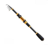 Portable telescopic For sea fishing rod with length adjustability from 1 8m to 3 0m, built with metal materials and explosion proof rings for stable casting (1.8m)