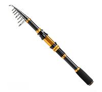 Portable telescopic For sea fishing rod with length adjustability from 1 8m to 3 0m, built with metal materials and explosion proof rings for stable casting (2.7m)