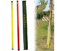 Portable Telescopic Measuring Rod, Insulated Height Stick with Carrying Bag for Surveying & Construction