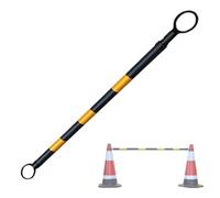 Portable Telescoping Traffic Cone Barrier Bar, Lightweight Expandable PVC Safety Barrier Cone Bar for Road Work/Parking Lots/Crosswalks/Driveway/Hazardous Areas(Yellow and Black,1pc)