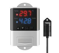 Portable Temperature Humidity Hygrometer Thermostat AC 110V 220V Display Range 20~60°C/0~100% RH Easy Installation Insulated Lunch Bag Small