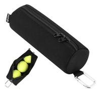 Portable Tennis Ball Bag - Storage Waist Pouch, Carry Holder Sack, Breathable Mesh Container | Adjustable Strap Sports Equipment for Accessories, Training Gear Court Session Park Visit