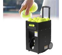 Portable Tennis Ball Launcher Machine with 50 Ball Capacity, Automatic Feeder, Lithium Battery, and Remote Control for Practice and Training