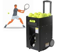 Portable Tennis Ball Machine, 50-Ball Capacity, Remote & APP, Adjustable Speed & Spin, Solo Training for Beginners