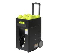 Portable Tennis Ball Machine, Automatic Launcher with Adjustable Angle, Speed & Rotation for Beginners, 50 Ball Capacity for Solo Training